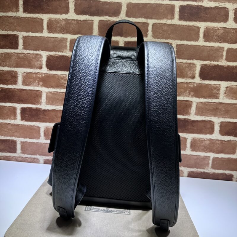 Replica Gucci Medium Backpack Full Black 8 Replica Gucci Medium Backpack Full Black - premium 1:1 fake handbag model