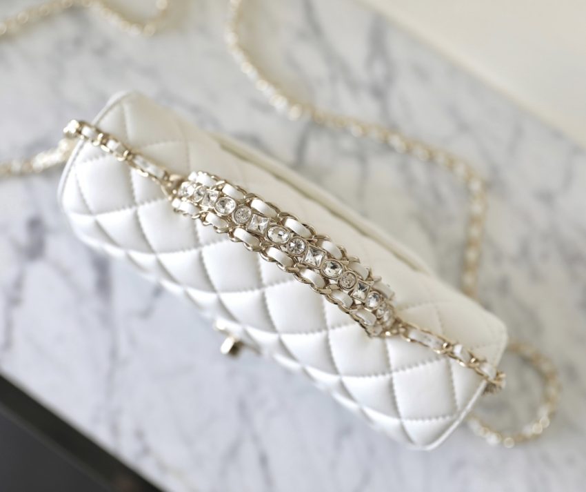 Replica CHANEL CF 20 cm Handle White 3 Replica CHANEL CF 20 cm Handle White - premium-grade designer purse dupe