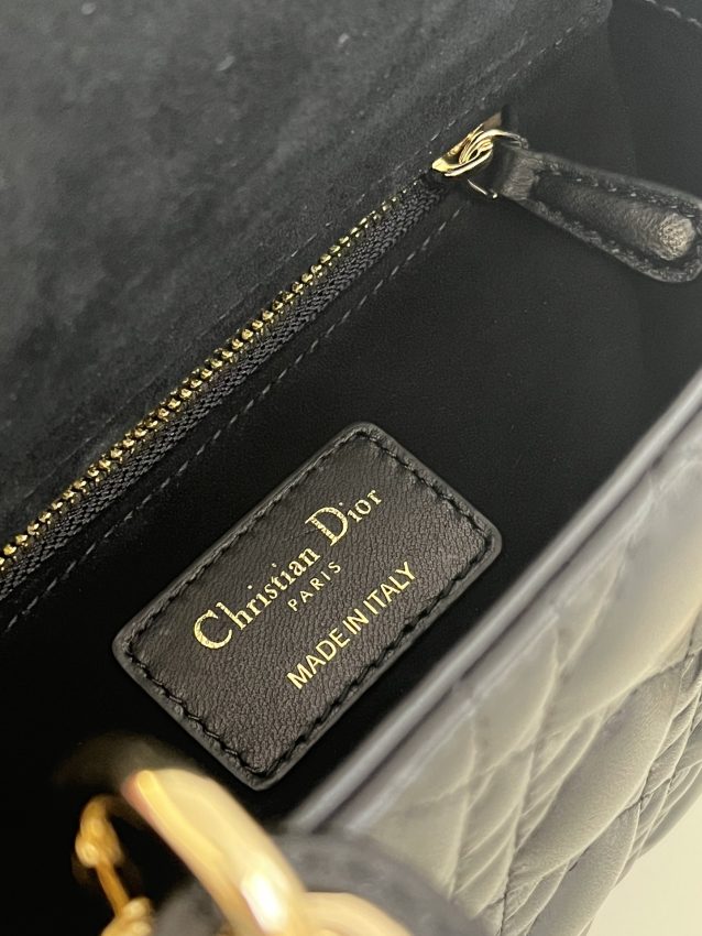 Replica Lady Dior Black ABC - premium-grade designer purse dupe