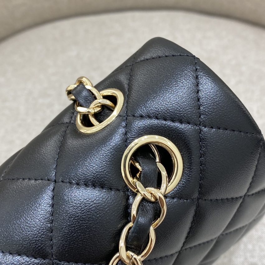 Replica CHANEL Classic Flap 25cm Black Gold 4 Replica CHANEL Classic Flap 25cm Black Gold - premium 1:1 fake handbag model