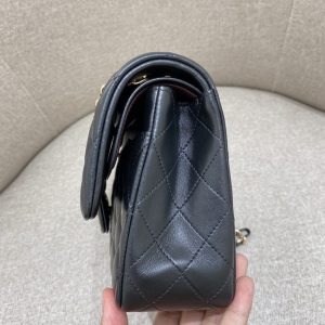 Replica CHANEL Classic Flap 25cm Black Gold 2 Replica CHANEL Classic Flap 25cm Black Gold - 1:1 designer replica handbag