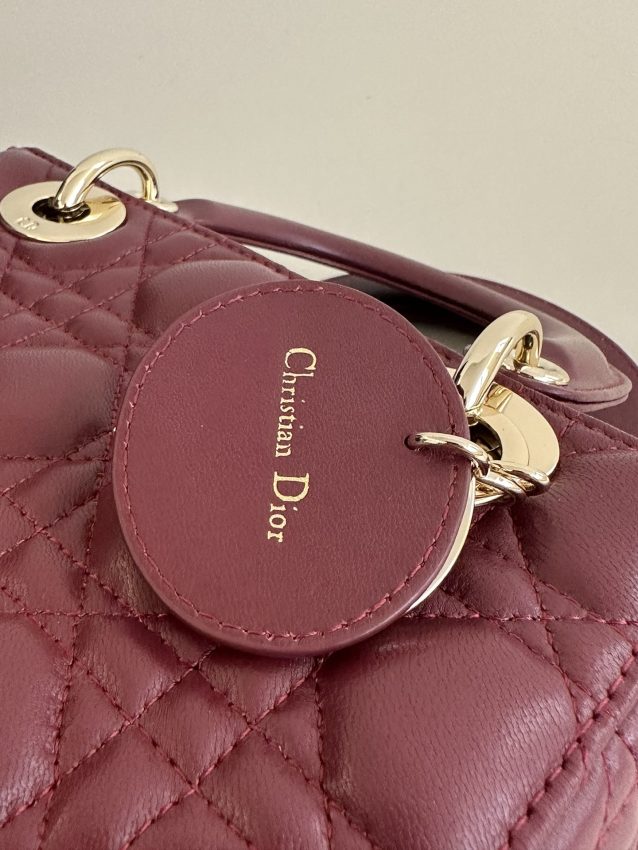 Replica Lady Dior Bordeaux ABC 2 Replica Lady Dior Bordeaux ABC - premium 1:1 fake handbag model