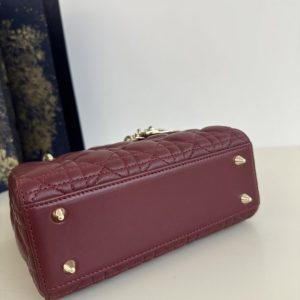 Replica Lady Dior Bordeaux ABC 3 Replica Lady Dior Bordeaux ABC - premium 1:1 fake handbag model