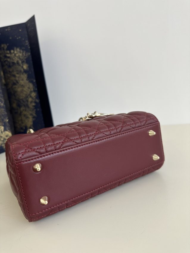 Replica Lady Dior Bordeaux ABC 3 Replica Lady Dior Bordeaux ABC - premium 1:1 fake handbag model