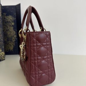 Replica Lady Dior Bordeaux ABC 4 Replica Lady Dior Bordeaux ABC - best quality luxury bag dupe