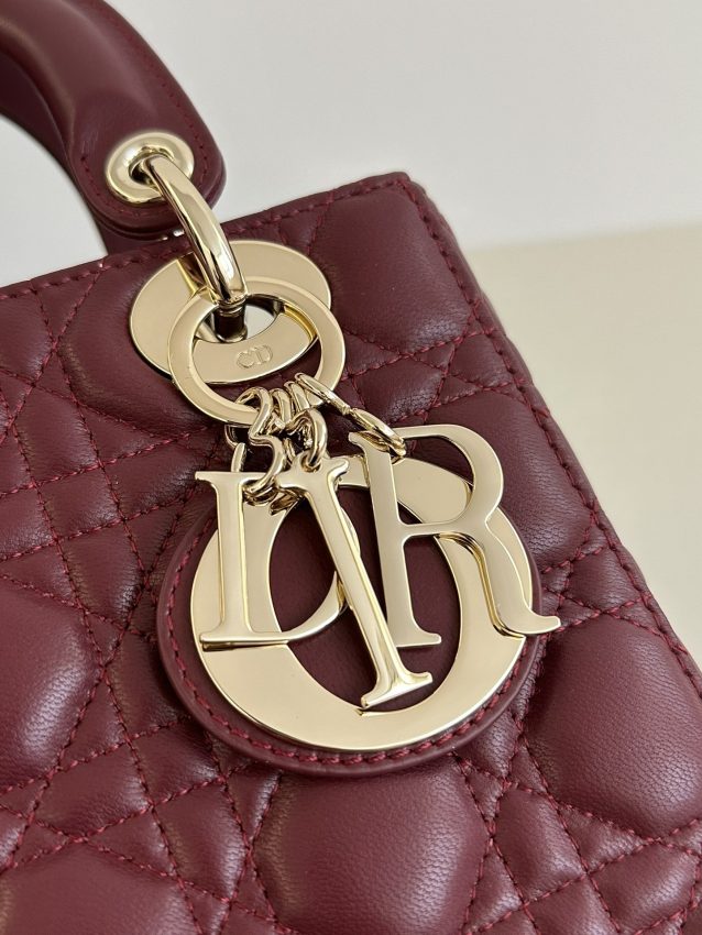 Replica Lady Dior Bordeaux ABC 5 Replica Lady Dior Bordeaux ABC - realistic designer-inspired fake bag