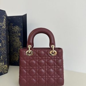Replica Lady Dior Bordeaux ABC 6 Replica Lady Dior Bordeaux ABC - near-authentic luxury replica handbag