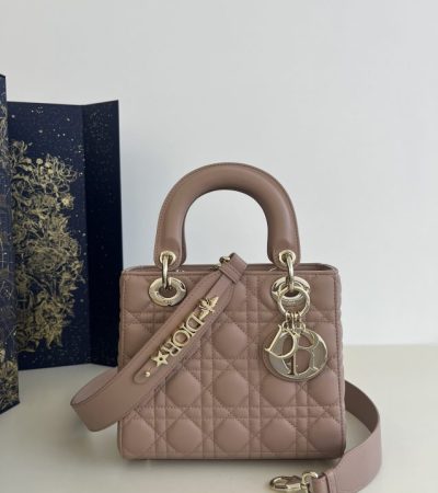 Replica Lady Dior Blush Pink ABC - top-tier luxury replica shoulder bag
