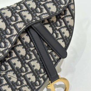 Replica Dior Saddle Bag Small CD Canvas 5 Replica Dior Saddle Bag Small CD Canvas - 1:1 designer replica handbag