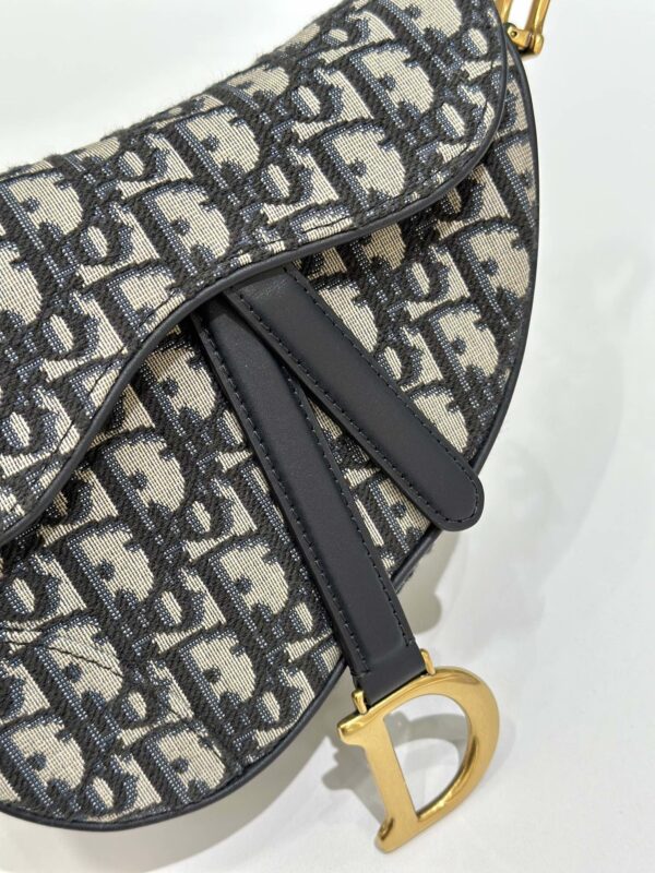 Replica Dior Saddle Bag Small CD Canvas 5 Replica Dior Saddle Bag Small CD Canvas - 1:1 designer replica handbag