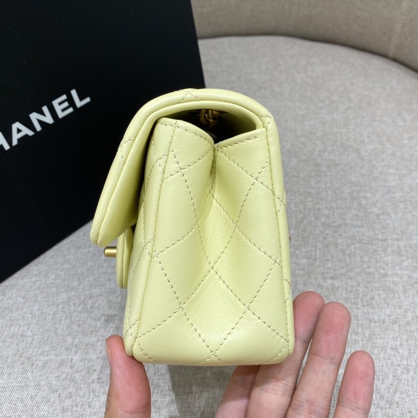 Replica CHANEL Camellia Flap Yellow 6 Replica CHANEL Camellia Flap Yellow - near-authentic luxury replica handbag