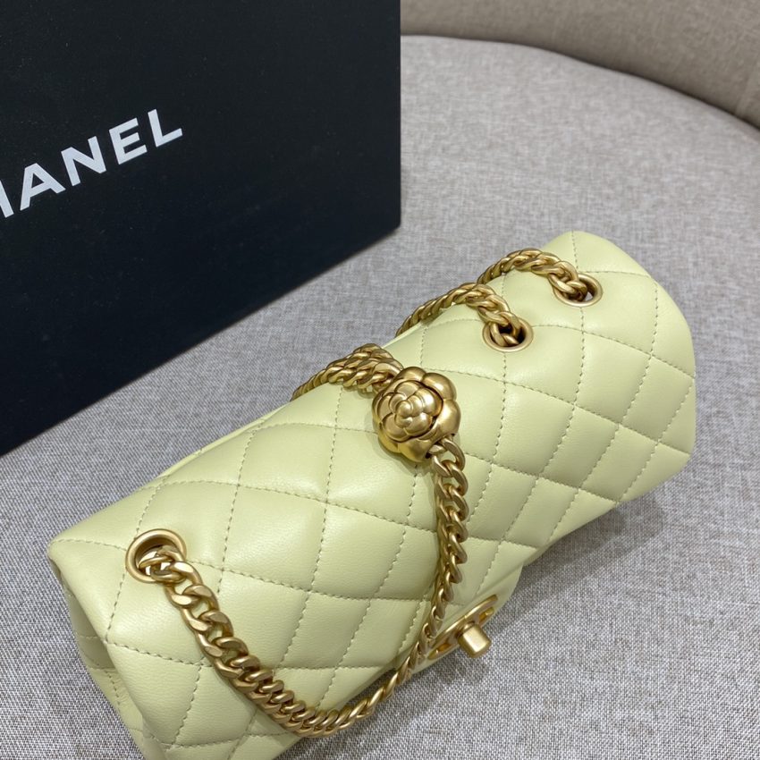 Replica CHANEL Camellia Flap Yellow 9 Replica CHANEL Camellia Flap Yellow - ultra-realistic fake designer tote