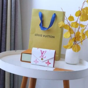 Replica Louis Vuitton Victorine Wallet White&Pink 4 Replica Louis Vuitton Victorine Wallet White&Pink - realistic designer-inspired fake bag