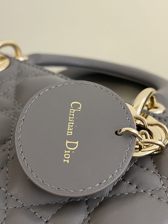 Replica Lady Dior Grey ABC - 1:1 designer replica handbag