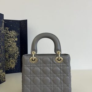 Replica Lady Dior Grey ABC - elite superclone designer purse