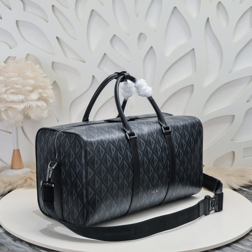 Replica Dior Lingot 50 Diamond Black - premium 1:1 fake handbag model