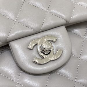 Replica CHANEL Classic Flap 23cm Dove Grey 3 Replica CHANEL Classic Flap 23cm Dove Grey - best quality luxury bag dupe