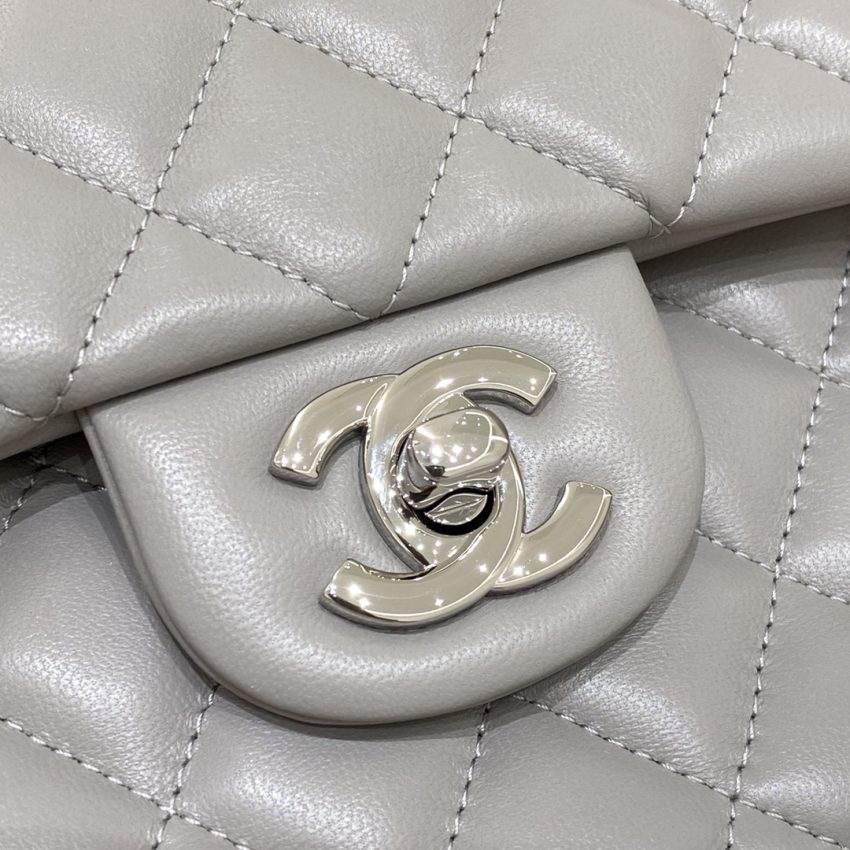 Replica CHANEL Classic Flap 23cm Dove Grey 3 Replica CHANEL Classic Flap 23cm Dove Grey - best quality luxury bag dupe