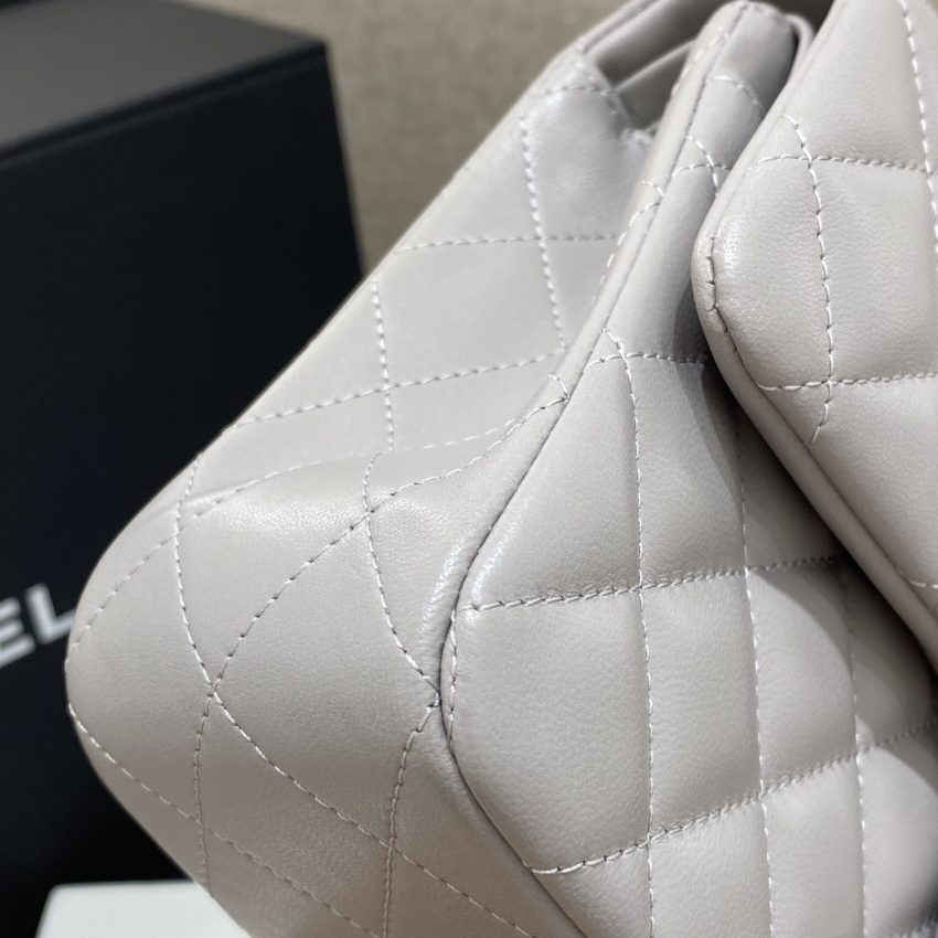 Replica CHANEL Classic Flap 23cm Dove Grey 7 Replica CHANEL Classic Flap 23cm Dove Grey - authentic-look luxury purse replica