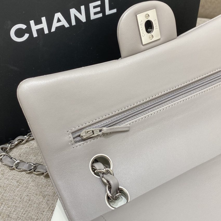 Replica CHANEL Classic Flap 23cm Dove Grey 9 Replica CHANEL Classic Flap 23cm Dove Grey - high-accuracy replica luxury purse