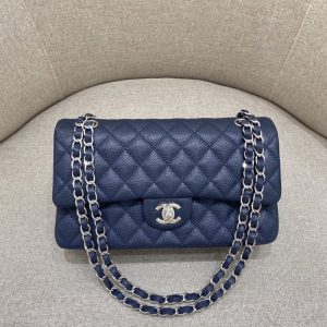 Replica CHANEL Classic Flap 25cm Sea Blue 1 Replica CHANEL Classic Flap 25cm Sea Blue - best-selling designer handbag dupe