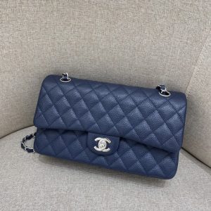 Replica CHANEL Classic Flap 25cm Sea Blue 8 Replica CHANEL Classic Flap 25cm Sea Blue - premium-grade designer purse dupe