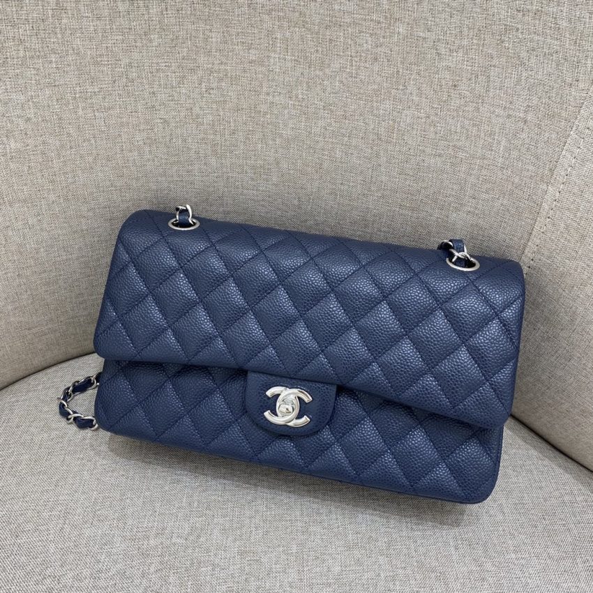 Replica CHANEL Classic Flap 25cm Sea Blue 8 Replica CHANEL Classic Flap 25cm Sea Blue - premium-grade designer purse dupe