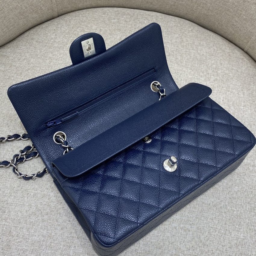 Replica CHANEL Classic Flap 25cm Sea Blue 9 Replica CHANEL Classic Flap 25cm Sea Blue - premium-grade designer purse dupe