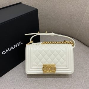 Replica CHANEL Le Boy White 1 Replica CHANEL Le Boy White - elite superclone designer purse