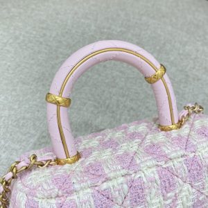 Replica CHANEL Tweed Handle Crush Small Purple 6 Replica CHANEL Tweed Handle Crush Small Purple - 1:1 designer replica handbag