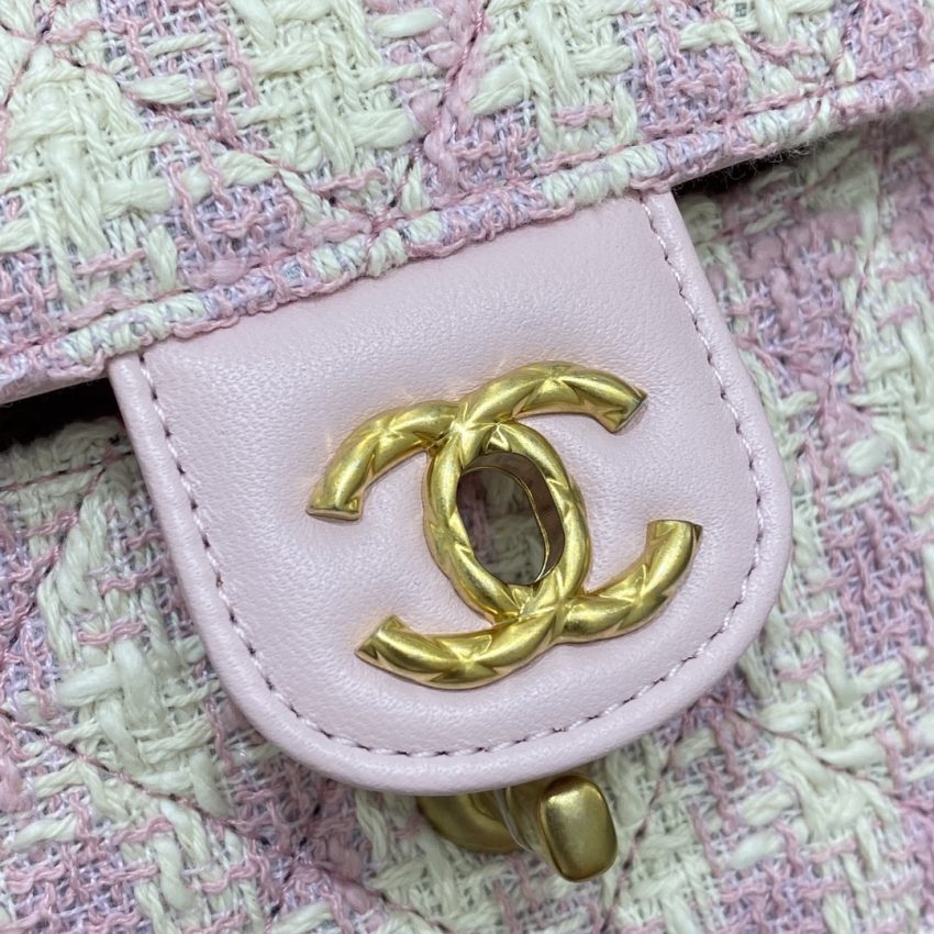 Replica CHANEL Tweed Handle Crush Small Purple 8 Replica CHANEL Tweed Handle Crush Small Purple - high-end fake designer purse