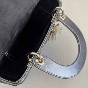 Replica Lady Dior Platinum Metallic ABC 3 Replica Lady Dior Platinum Metallic ABC - best-selling designer handbag dupe