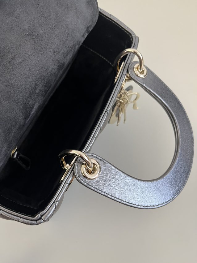 Replica Lady Dior Platinum Metallic ABC 3 Replica Lady Dior Platinum Metallic ABC - best-selling designer handbag dupe