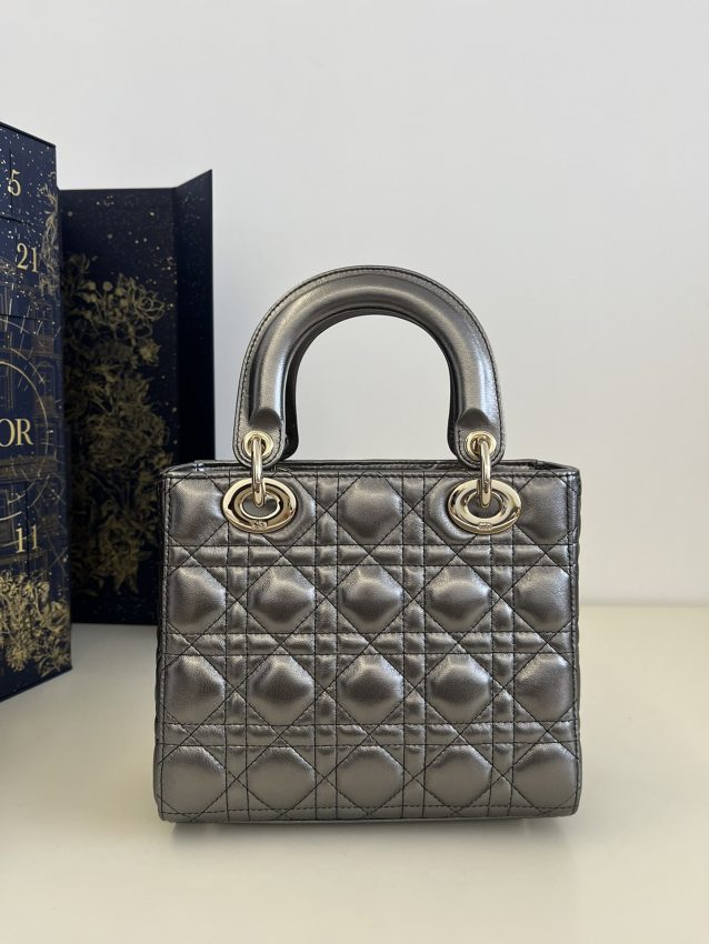 Replica Lady Dior Platinum Metallic ABC 4 Replica Lady Dior Platinum Metallic ABC - high-end fake designer purse