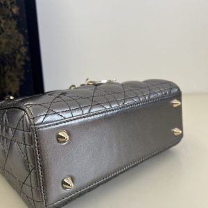 Replica Lady Dior Platinum Metallic ABC 6 Replica Lady Dior Platinum Metallic ABC - elite superclone designer purse