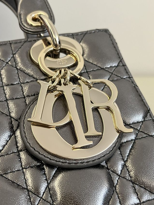 Replica Lady Dior Platinum Metallic ABC 8 Replica Lady Dior Platinum Metallic ABC - elite superclone designer purse