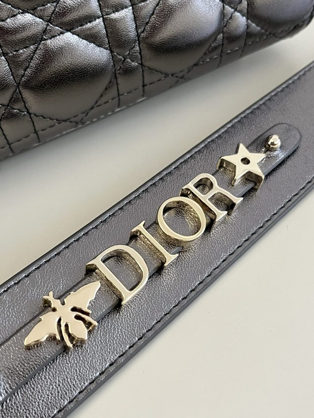 Replica Lady Dior Platinum Metallic ABC 9 Replica Lady Dior Platinum Metallic ABC - high-quality designer bag clone