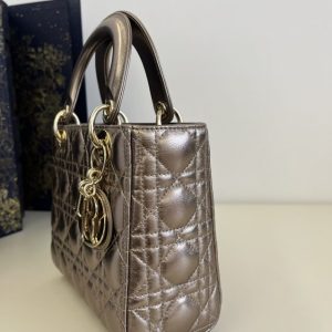 Replica Lady Dior Golden Metallic ABC 7 Replica Lady Dior Golden Metallic ABC - high-accuracy replica luxury purse