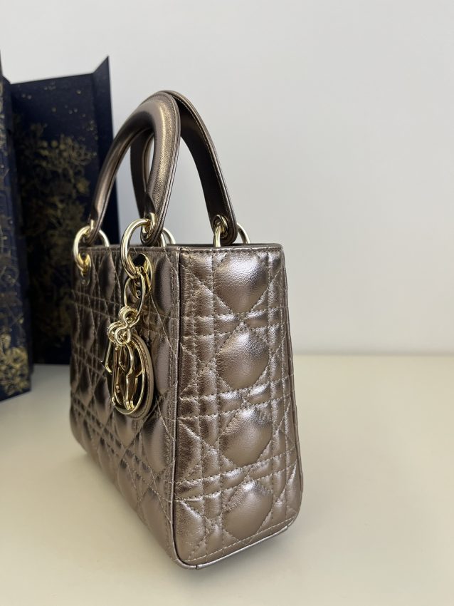 Replica Lady Dior Golden Metallic ABC 7 Replica Lady Dior Golden Metallic ABC - high-accuracy replica luxury purse