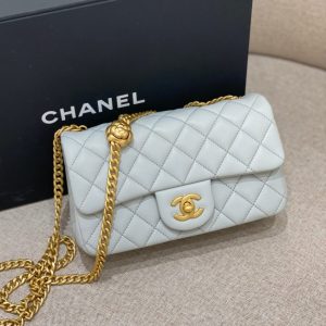 Replica CHANEL Camellia Flap Light Blue 2 Replica CHANEL Camellia Flap Light Blue - top-tier luxury replica shoulder bag