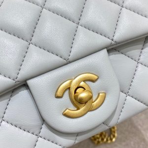 Replica CHANEL Camellia Flap Light Blue 7 Replica CHANEL Camellia Flap Light Blue - authentic-look luxury purse replica