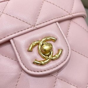 Replica CHANEL Tweed Handle Crush Small Pink 7 Replica CHANEL Tweed Handle Crush Small Pink - realistic designer-inspired fake bag