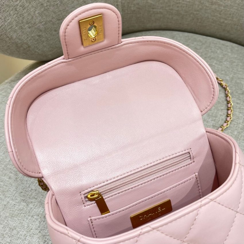 Replica CHANEL Tweed Handle Crush Small Pink 8 Replica CHANEL Tweed Handle Crush Small Pink - best-selling designer handbag dupe