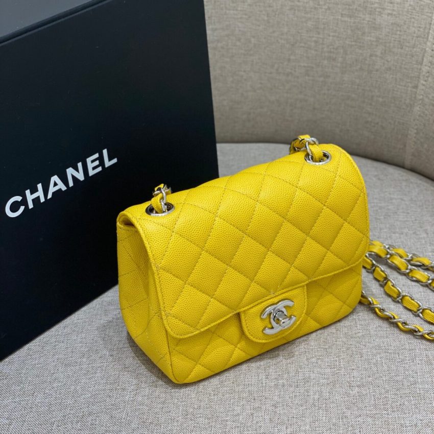 Replica CHANEL Classic Flap 17cm Bright Yellow 2 Replica CHANEL Classic Flap 17cm Bright Yellow - top-rated replica designer bag