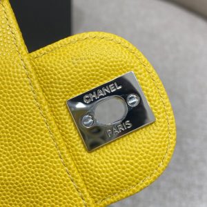 Replica CHANEL Classic Flap 17cm Bright Yellow 9 Replica CHANEL Classic Flap 17cm Bright Yellow - near-authentic luxury replica handbag