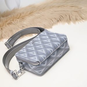 Replica Dior Zipped Pouch Diamond Blue 2 Replica Dior Zipped Pouch Diamond Blue - premium-grade designer purse dupe