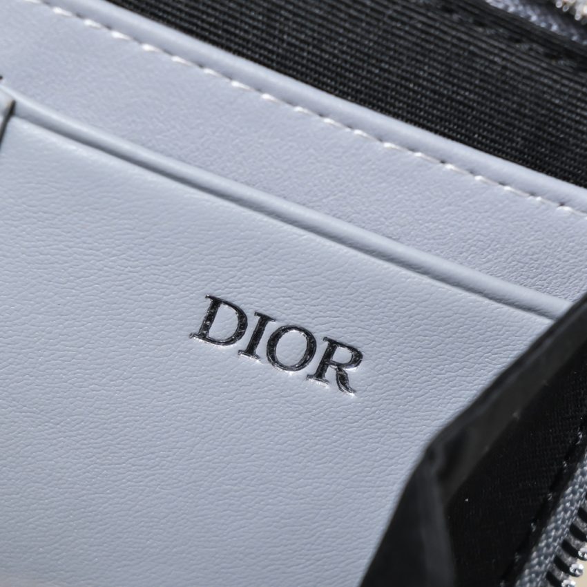 Replica Dior Zipped Pouch Diamond Blue 4 Replica Dior Zipped Pouch Diamond Blue - high-end fake designer purse