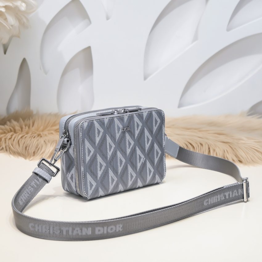 Replica Dior Zipped Pouch Diamond Blue 8 Replica Dior Zipped Pouch Diamond Blue - high-quality designer bag clone