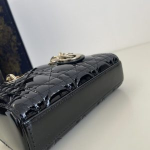 Replica Dior Lady D-Joy Mini Bag Black Patent 5 Replica Dior Lady D-Joy Mini Bag Black Patent - elite superclone designer purse