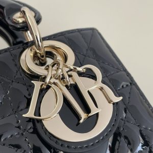 Replica Dior Lady D-Joy Mini Bag Black Patent 6 Replica Dior Lady D-Joy Mini Bag Black Patent - authentic-look luxury purse replica
